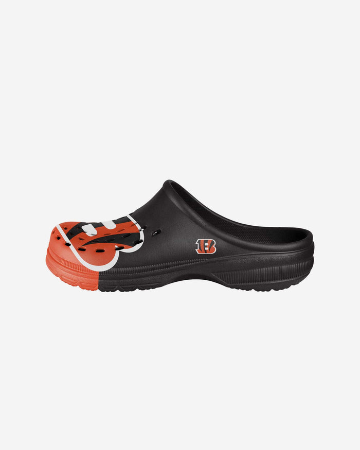 Cincinnati Bengals Youth Colorblock Big Logo Clog FOCO S - FOCO.com