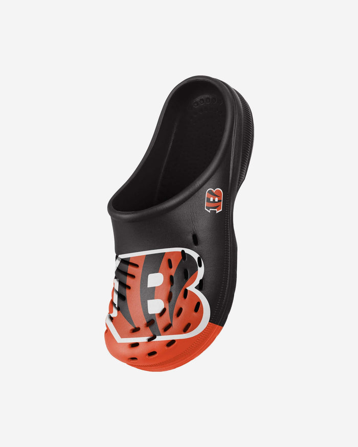 Cincinnati Bengals Youth Colorblock Big Logo Clog FOCO - FOCO.com