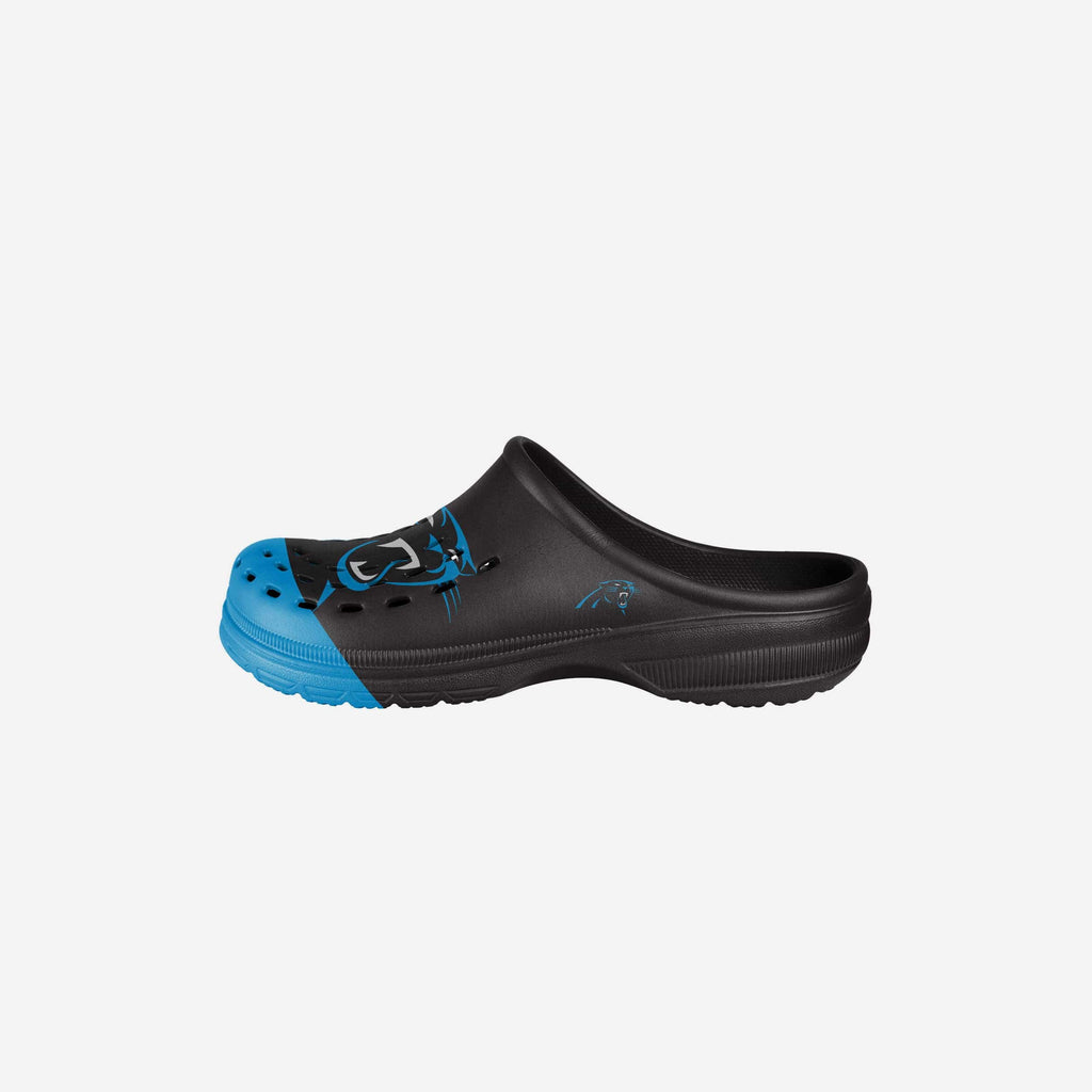 Carolina Panthers Youth Colorblock Big Logo Clog FOCO S - FOCO.com