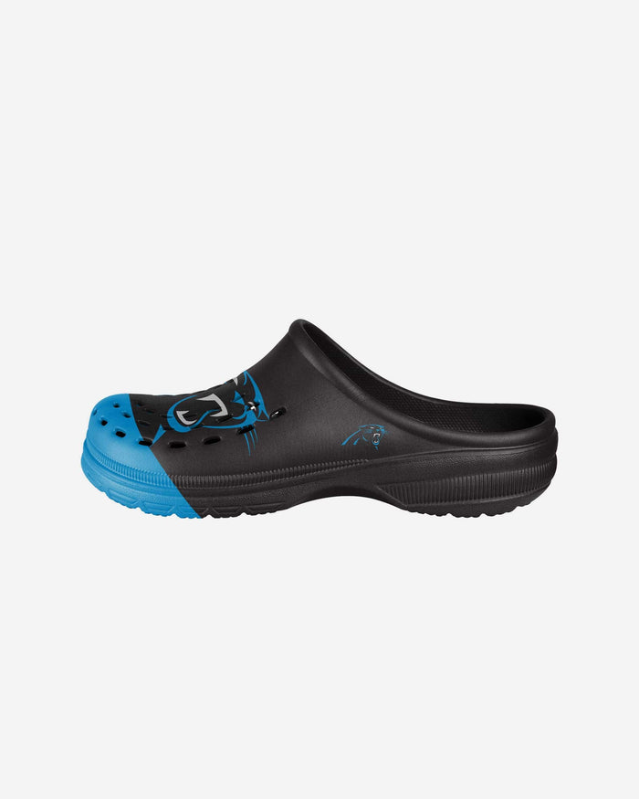 Carolina Panthers Youth Colorblock Big Logo Clog FOCO S - FOCO.com