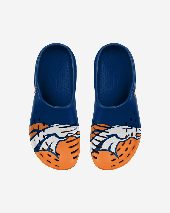 Denver Broncos Youth Colorblock Big Logo Clog FOCO - FOCO.com