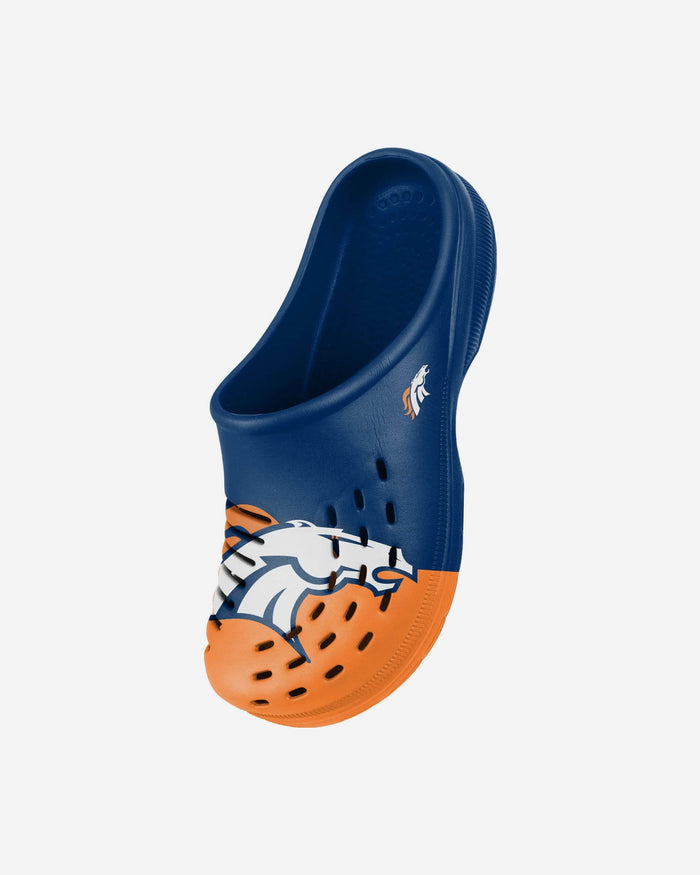 Denver Broncos Youth Colorblock Big Logo Clog FOCO - FOCO.com