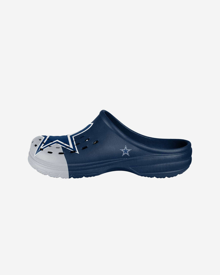 Dallas Cowboys Youth Colorblock Big Logo Clog FOCO S - FOCO.com