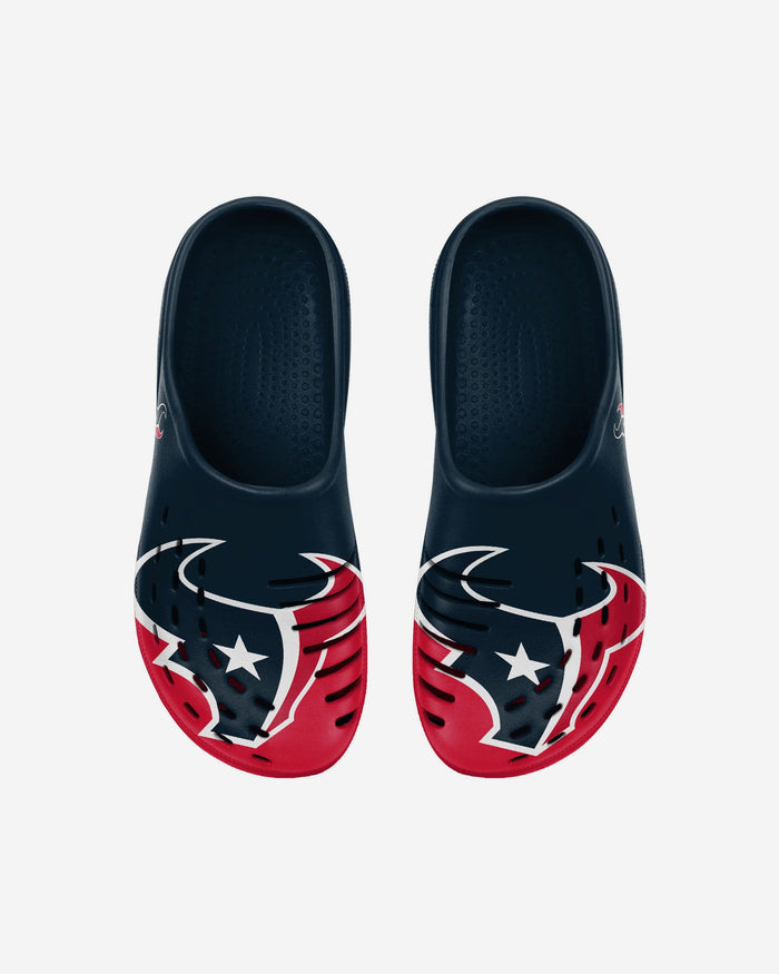 Houston Texans Youth Colorblock Big Logo Clog FOCO - FOCO.com