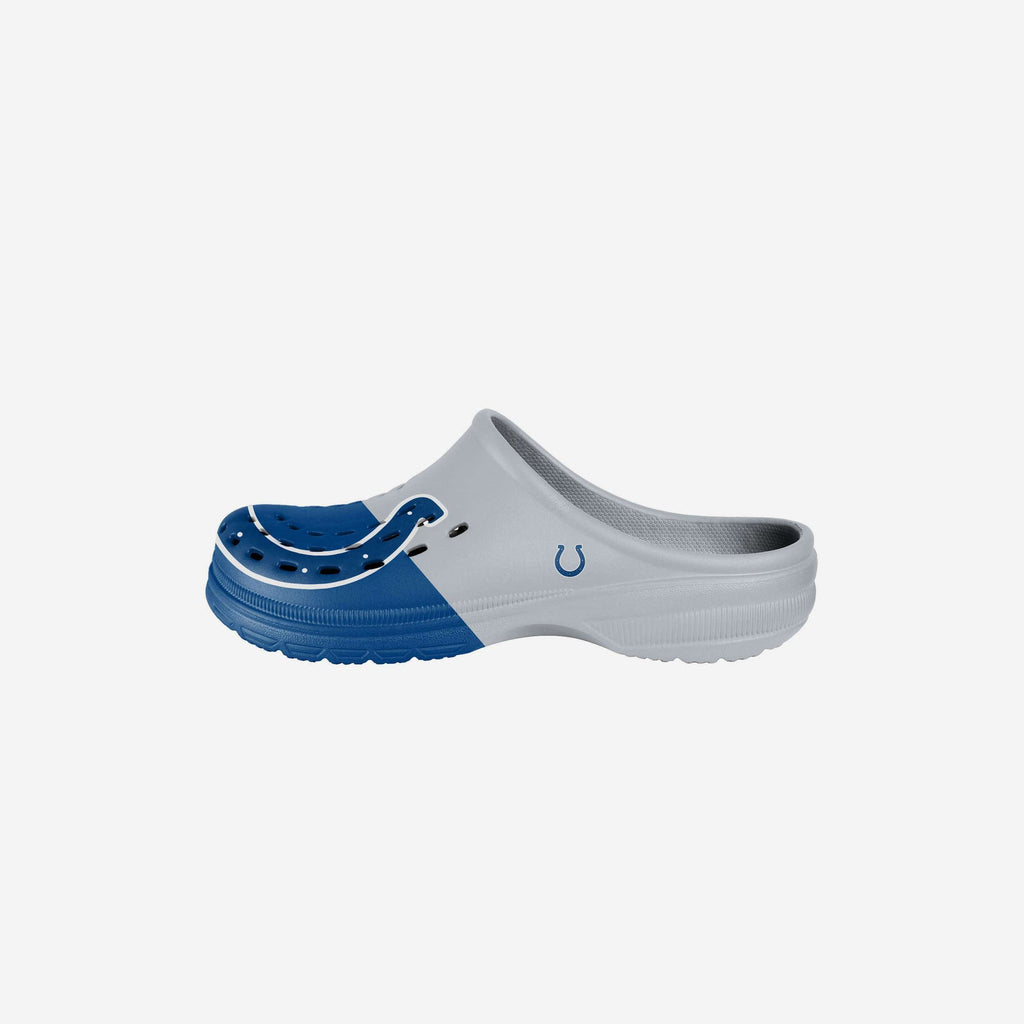 Indianapolis Colts Youth Colorblock Big Logo Clog FOCO S - FOCO.com