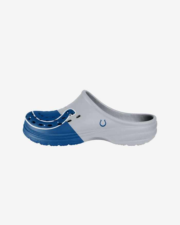 Indianapolis Colts Youth Colorblock Big Logo Clog FOCO S - FOCO.com