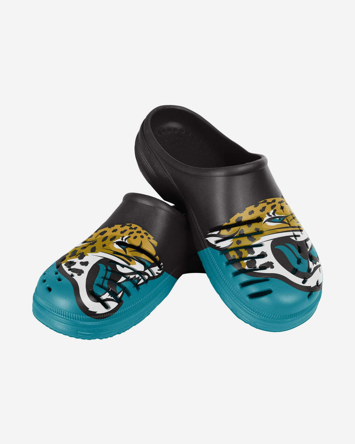 Jacksonville Jaguars Youth Colorblock Big Logo Clog FOCO - FOCO.com