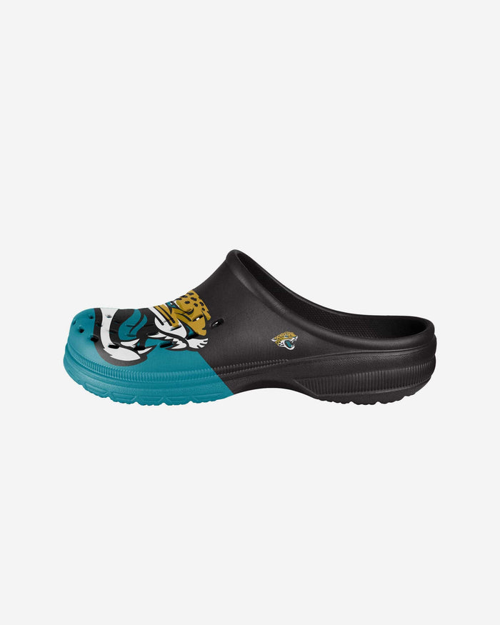 Jacksonville Jaguars Youth Colorblock Big Logo Clog FOCO S - FOCO.com