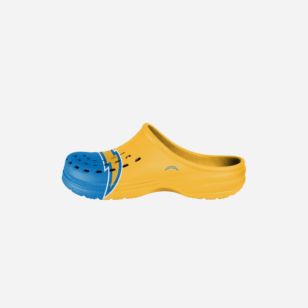 Los Angeles Chargers Youth Colorblock Big Logo Clog FOCO S - FOCO.com