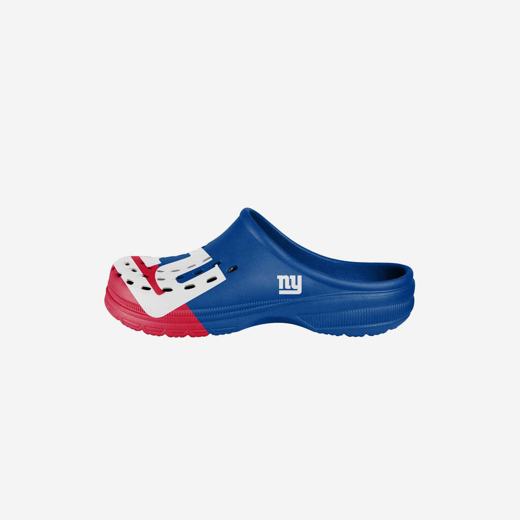 New York Giants Youth Colorblock Big Logo Clog FOCO S - FOCO.com