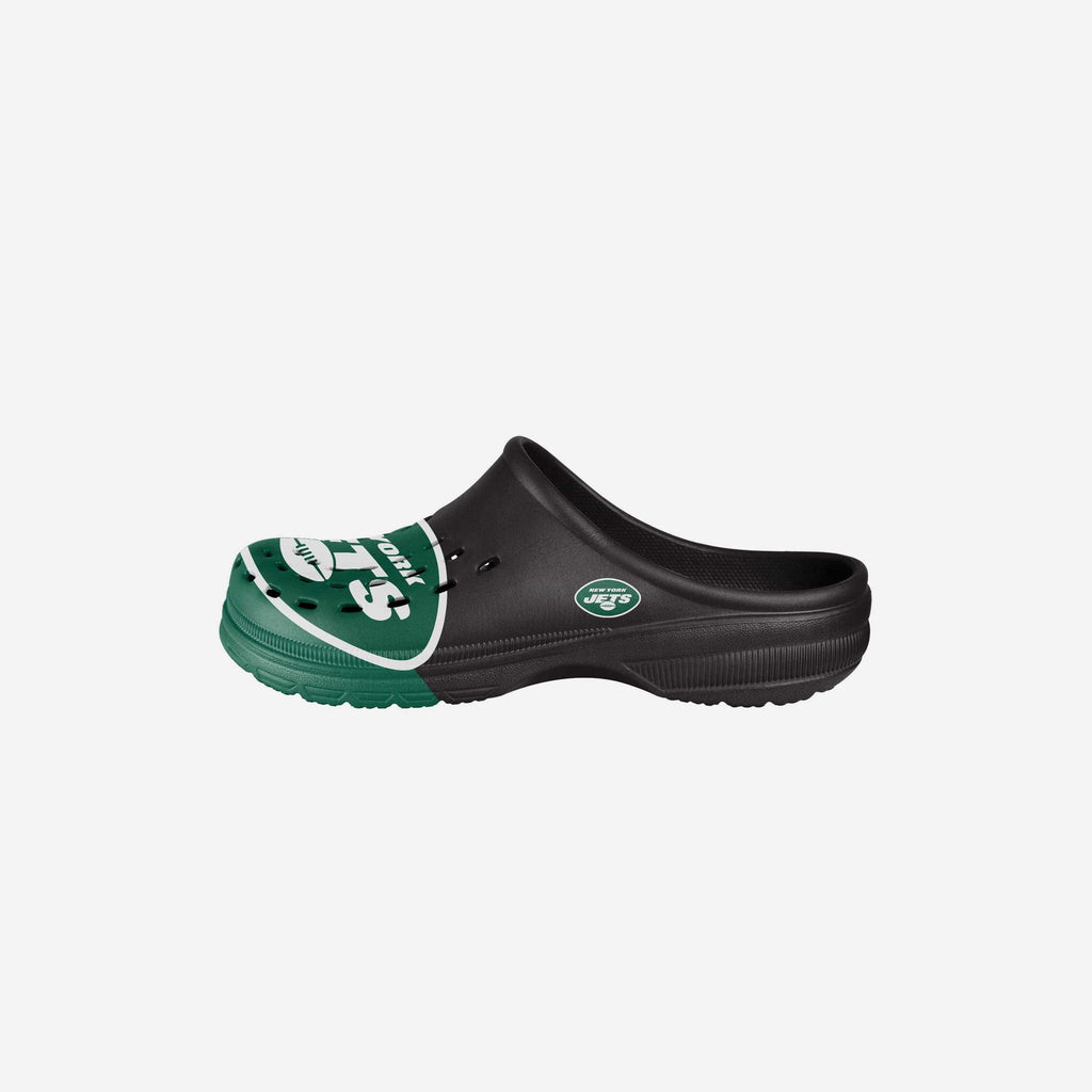 New York Jets Youth Colorblock Big Logo Clog FOCO S - FOCO.com