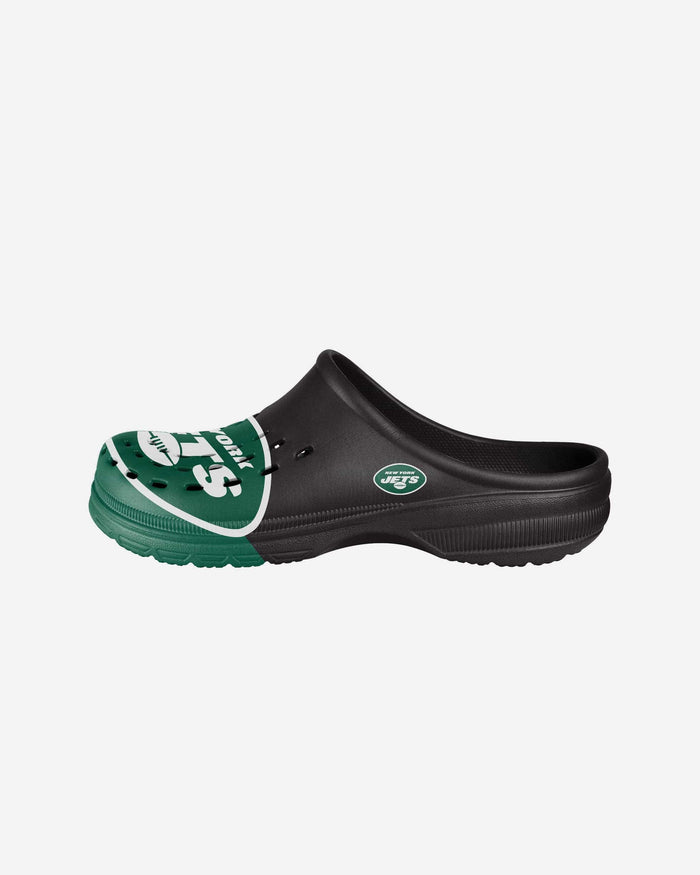 New York Jets Youth Colorblock Big Logo Clog FOCO S - FOCO.com