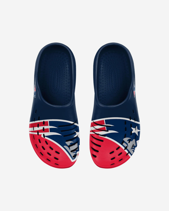 New England Patriots Youth Colorblock Big Logo Clog FOCO - FOCO.com