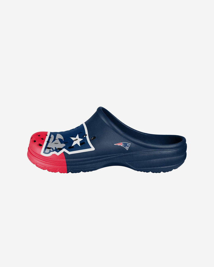 New England Patriots Youth Colorblock Big Logo Clog FOCO - FOCO.com