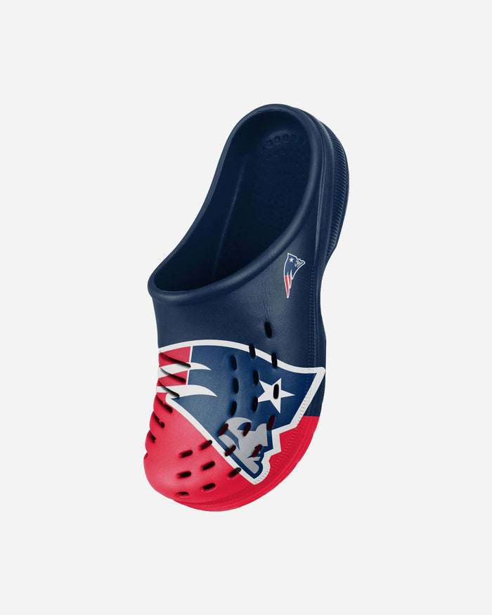 New England Patriots Youth Colorblock Big Logo Clog FOCO - FOCO.com