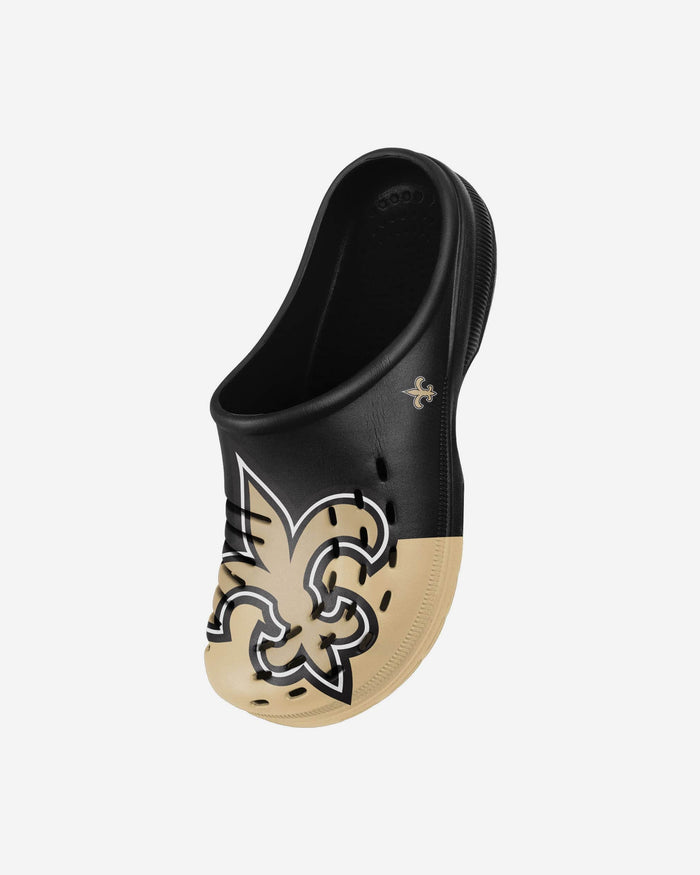 New Orleans Saints Youth Colorblock Big Logo Clog FOCO - FOCO.com