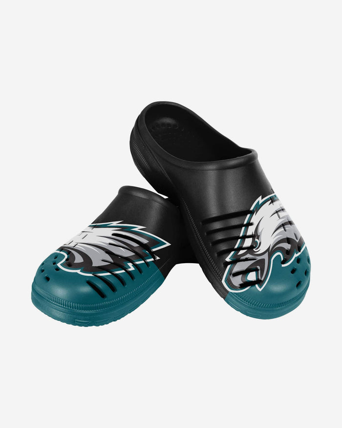 Philadelphia Eagles Youth Colorblock Big Logo Clog FOCO - FOCO.com