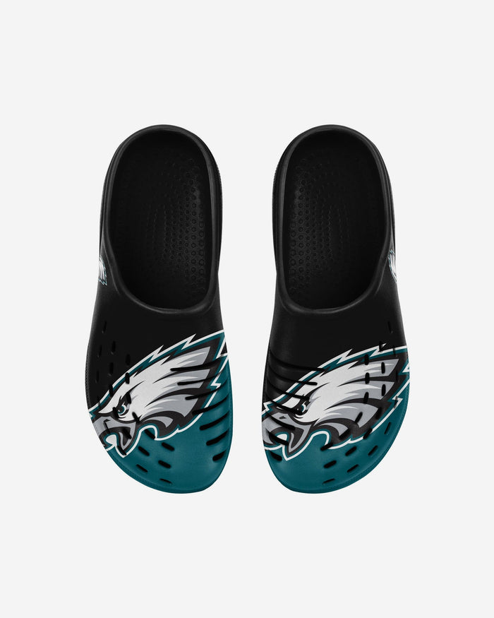 Philadelphia Eagles Youth Colorblock Big Logo Clog FOCO - FOCO.com