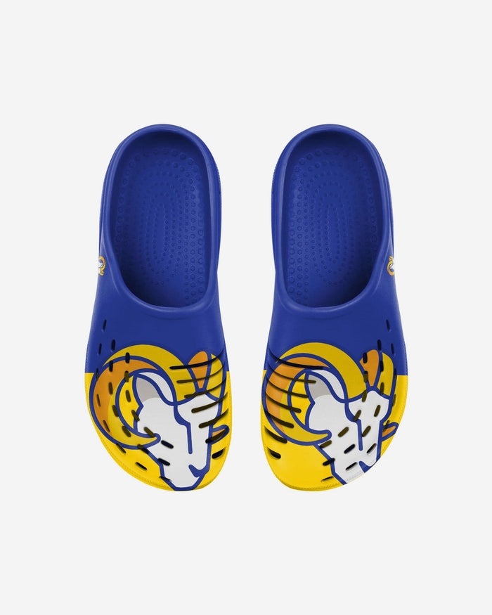 Los Angeles Rams Youth Colorblock Big Logo Clog FOCO - FOCO.com