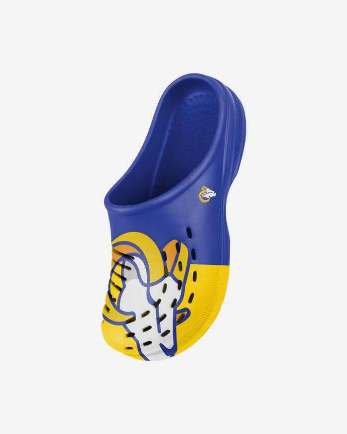 Los Angeles Rams Youth Colorblock Big Logo Clog FOCO - FOCO.com