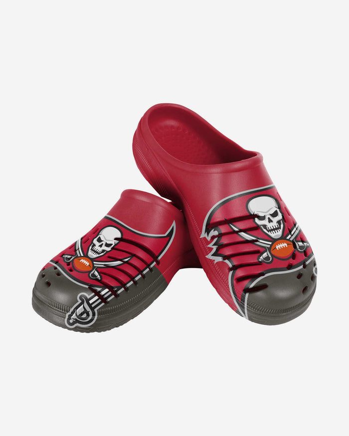 Tampa Bay Buccaneers Youth Colorblock Big Logo Clog FOCO - FOCO.com