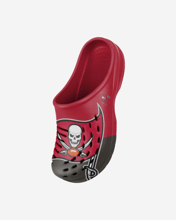 Tampa Bay Buccaneers Youth Colorblock Big Logo Clog FOCO - FOCO.com