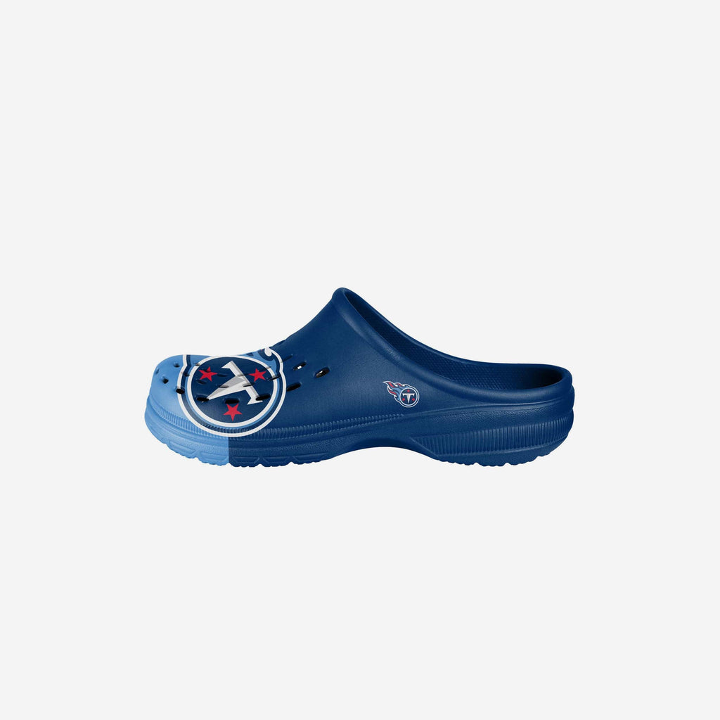 Tennessee Titans Youth Colorblock Big Logo Clog FOCO S - FOCO.com