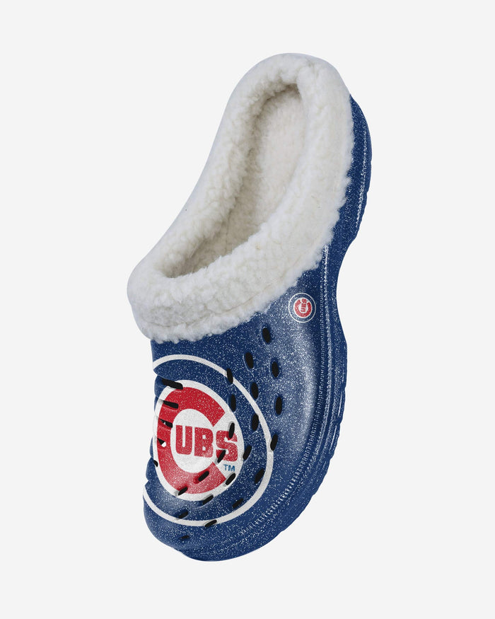 Chicago Cubs Womens Sherpa Lined Glitter Clog FOCO - FOCO.com