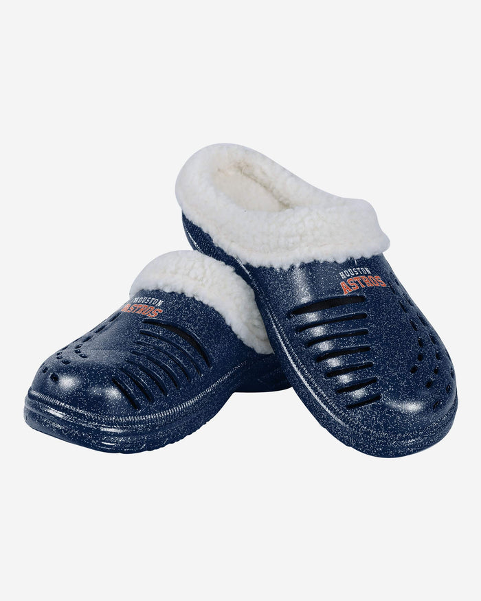 Houston Astros Womens Sherpa Lined Glitter Clog FOCO - FOCO.com