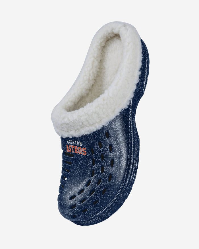 Houston Astros Womens Sherpa Lined Glitter Clog FOCO - FOCO.com