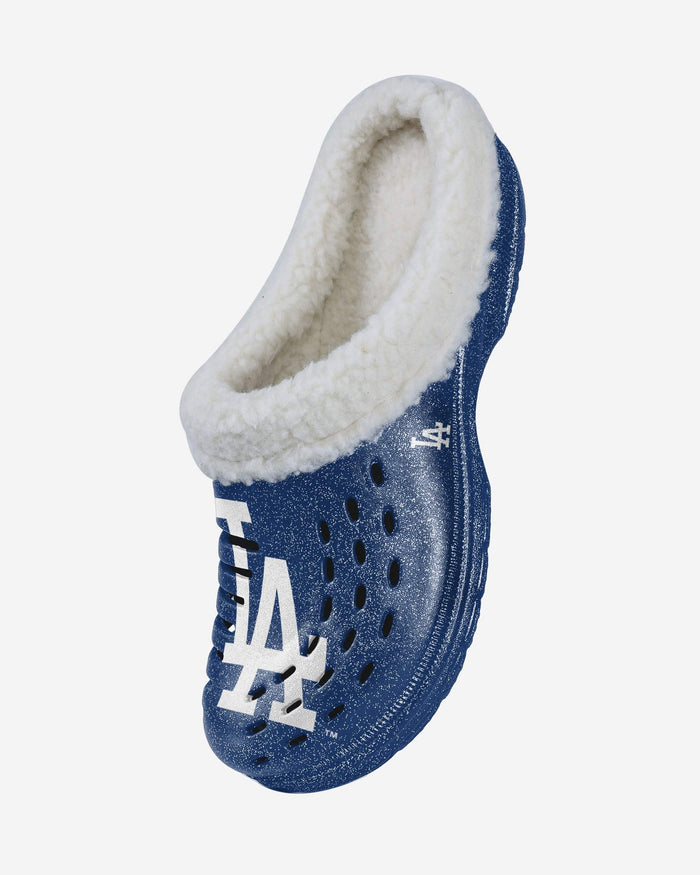 Los Angeles Dodgers Womens Sherpa Lined Glitter Clog FOCO - FOCO.com