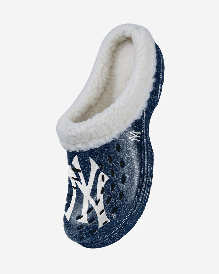 New York Yankees Womens Sherpa Lined Glitter Clog FOCO - FOCO.com