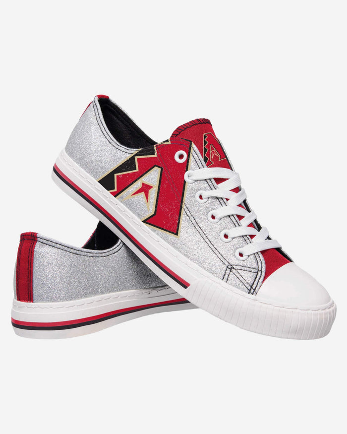 Arizona Diamondbacks Womens Glitter Low Top Canvas Shoe FOCO - FOCO.com