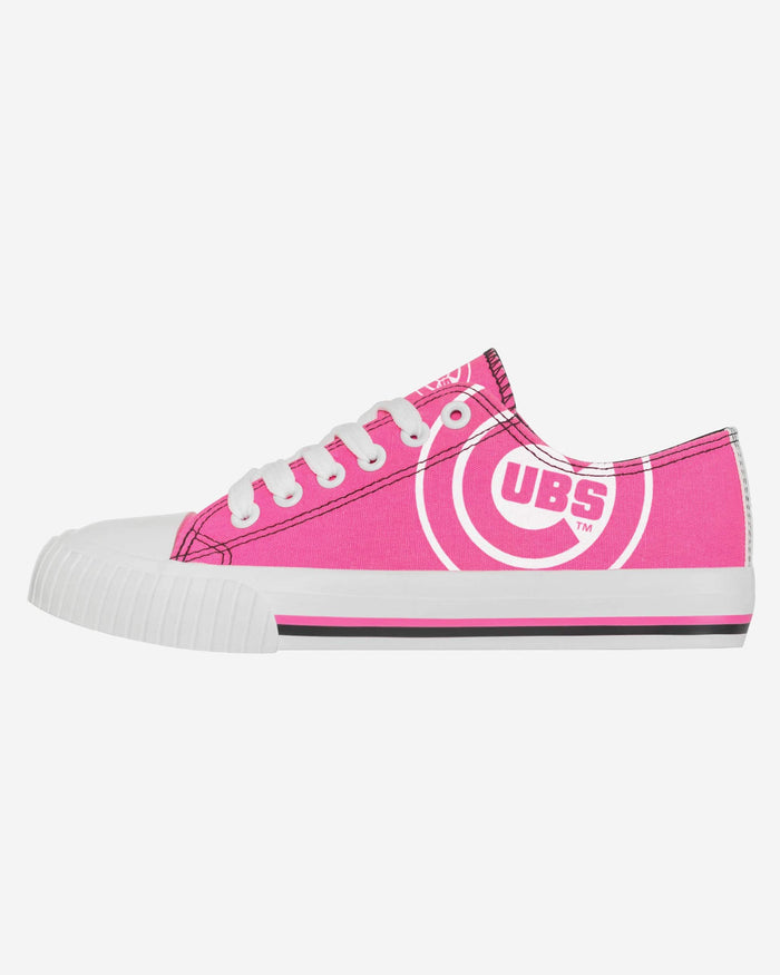 Chicago Cubs Womens Highlights Low Top Canvas Shoe FOCO 6 - FOCO.com