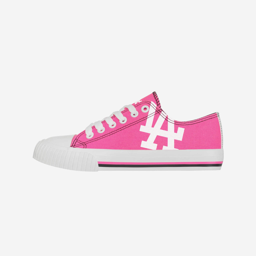 Los Angeles Dodgers Womens Highlights Low Top Canvas Shoe FOCO 6 - FOCO.com