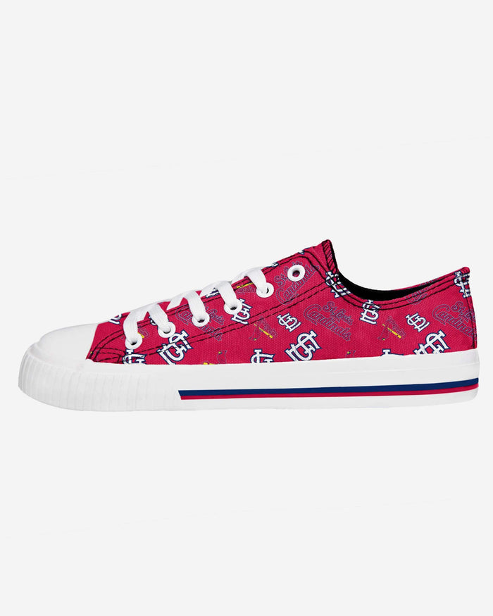 St Louis Cardinals Womens Low Top Repeat Print Canvas Shoe FOCO - FOCO.com