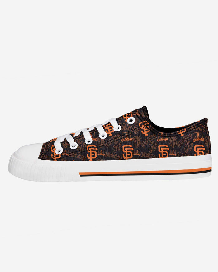 San Francisco Giants Womens Low Top Repeat Print Canvas Shoe FOCO - FOCO.com