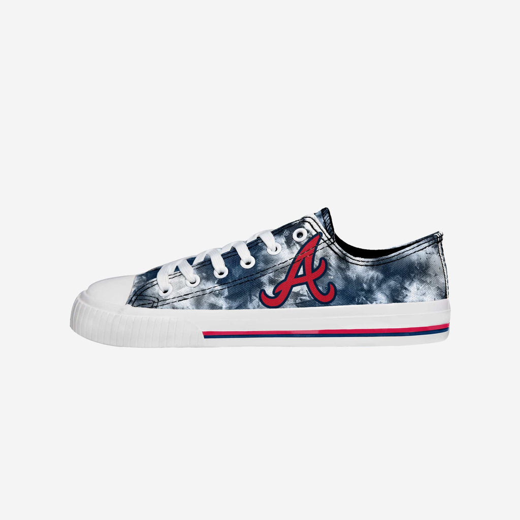 Atlanta Braves Womens Low Top Tie-Dye Canvas Shoe FOCO 6 - FOCO.com