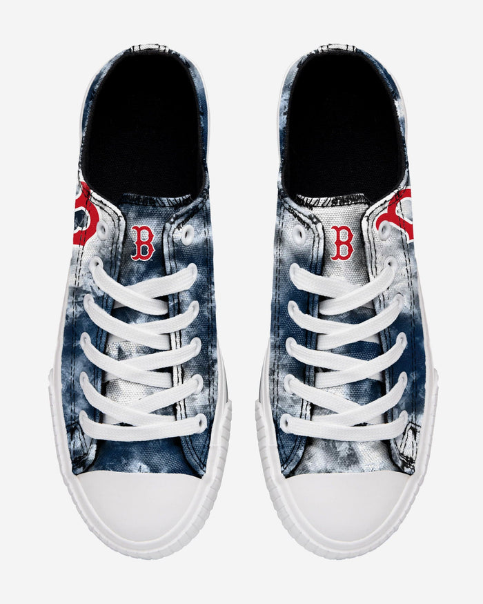 Boston Red Sox Womens Low Top Tie-Dye Canvas Shoe FOCO - FOCO.com