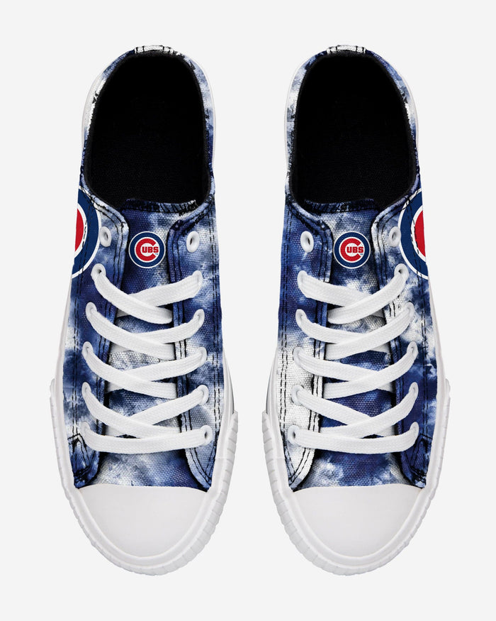 Chicago Cubs Womens Low Top Tie-Dye Canvas Shoe FOCO - FOCO.com