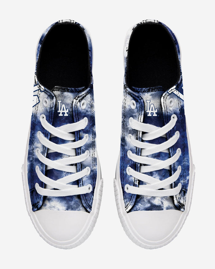 Los Angeles Dodgers Womens Low Top Tie-Dye Canvas Shoe FOCO - FOCO.com