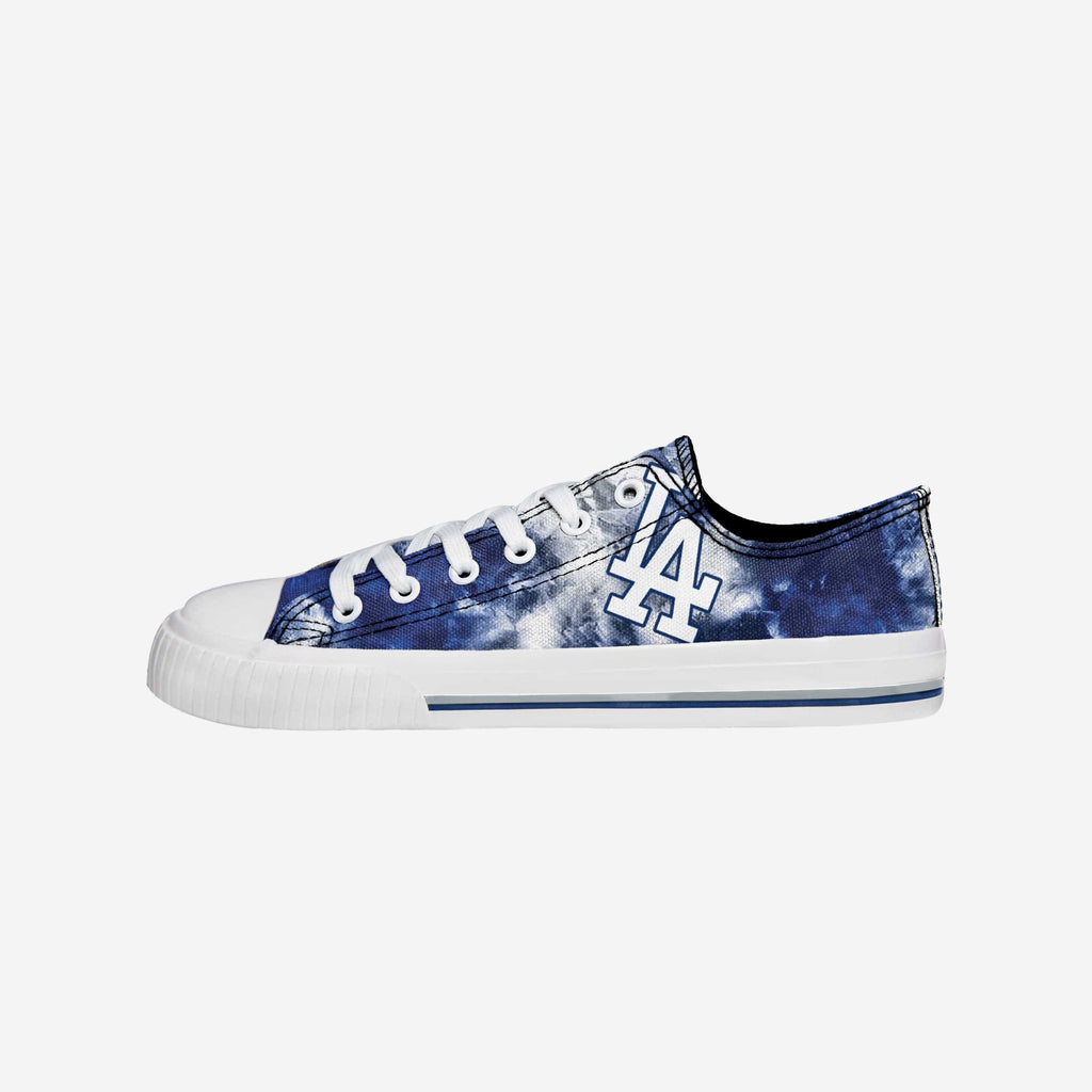 Los Angeles Dodgers Womens Low Top Tie-Dye Canvas Shoe FOCO 6 - FOCO.com