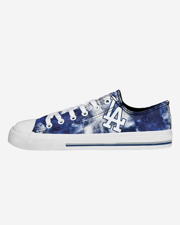 Los Angeles Dodgers Womens Low Top Tie-Dye Canvas Shoe FOCO 6 - FOCO.com