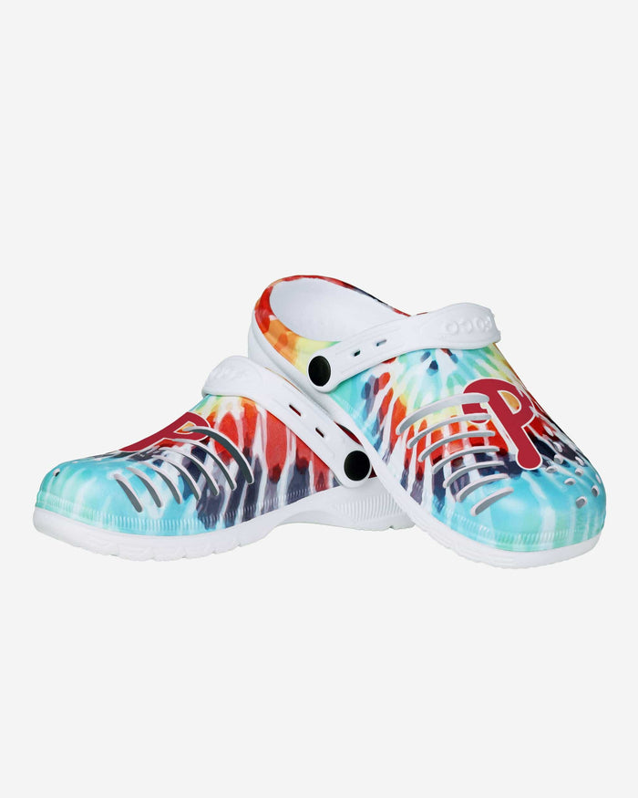 Philadelphia Phillies Womens Tie-Dye Clog With Strap FOCO - FOCO.com