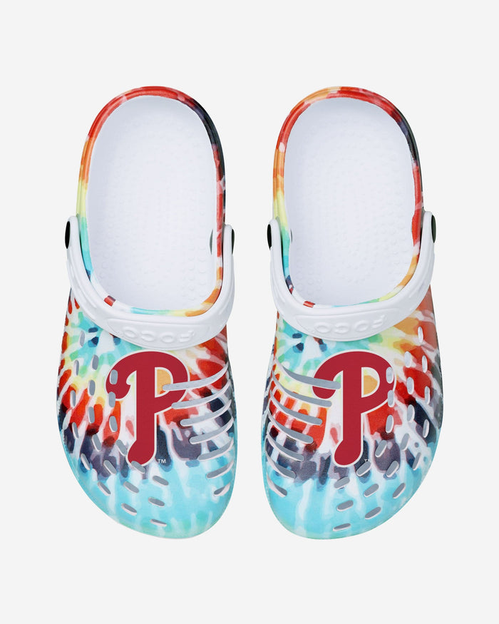 Philadelphia Phillies Womens Tie-Dye Clog With Strap FOCO - FOCO.com