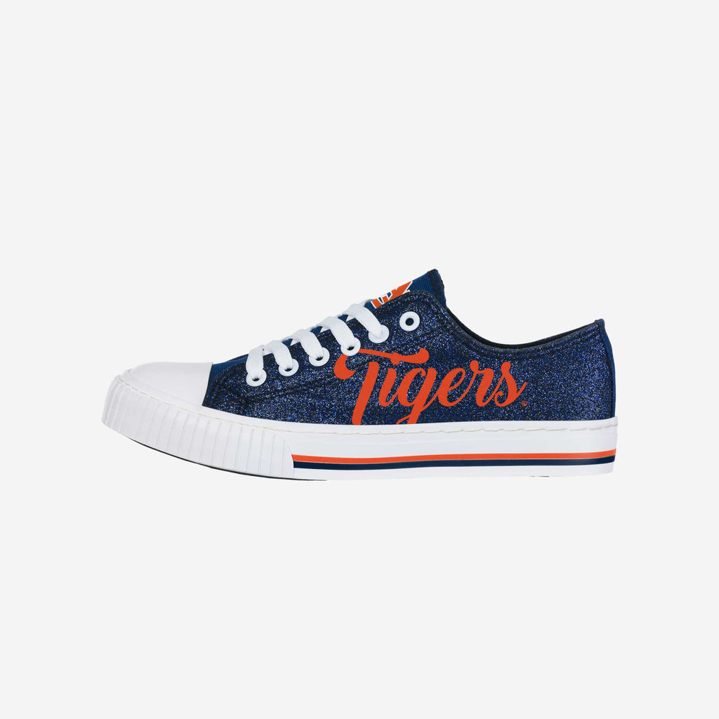 Auburn Tigers Womens Color Glitter Low Top Canvas Shoes FOCO 6 - FOCO.com