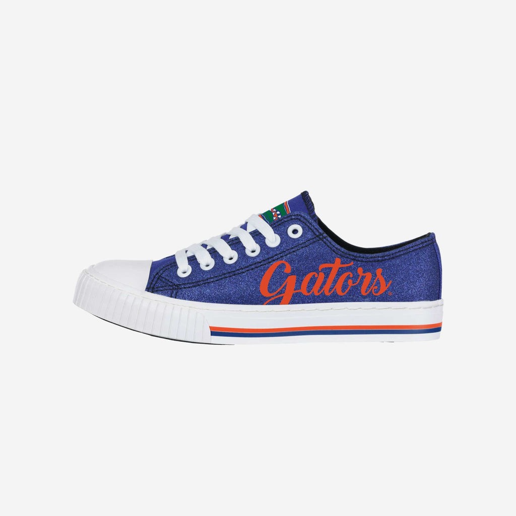 Florida Gators Womens Color Glitter Low Top Canvas Shoes FOCO 6 - FOCO.com