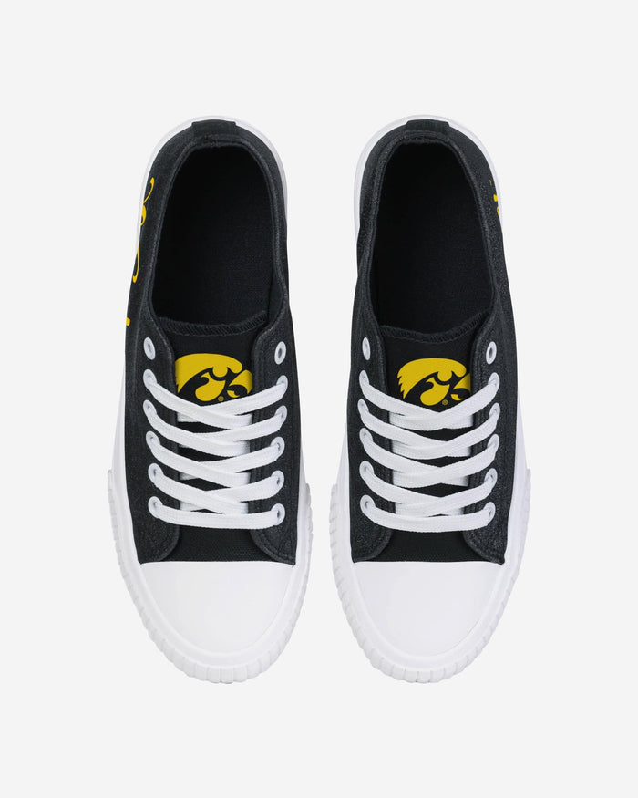 Iowa Hawkeyes Womens Color Glitter Low Top Canvas Shoes FOCO - FOCO.com