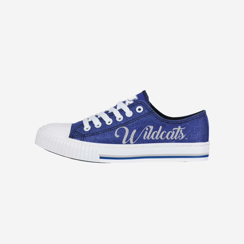 Kentucky Wildcats Womens Color Glitter Low Top Canvas Shoes FOCO 6 - FOCO.com