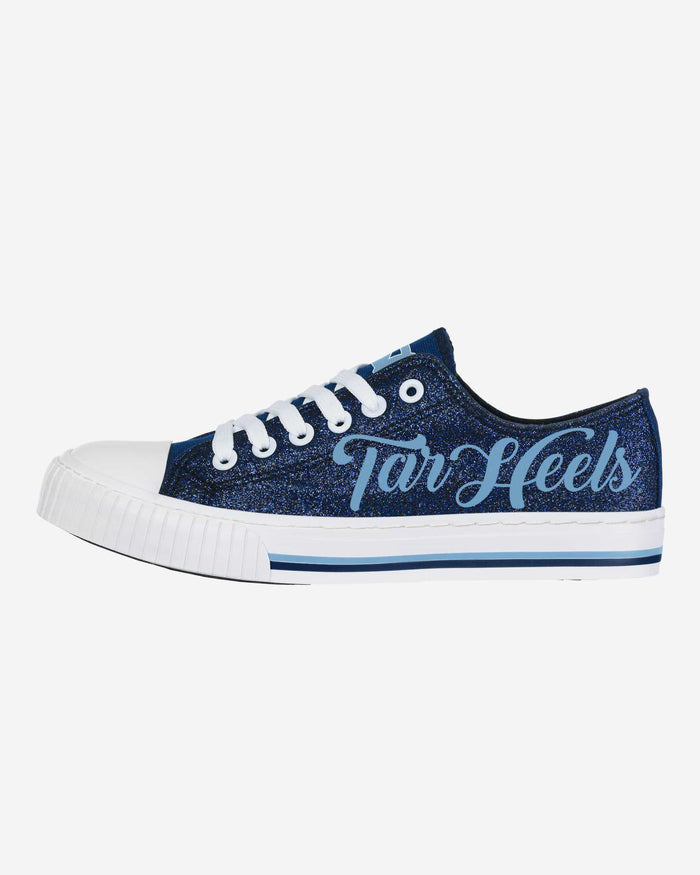 North Carolina Tar Heels Womens Color Glitter Low Top Canvas Shoes FOCO 6 - FOCO.com